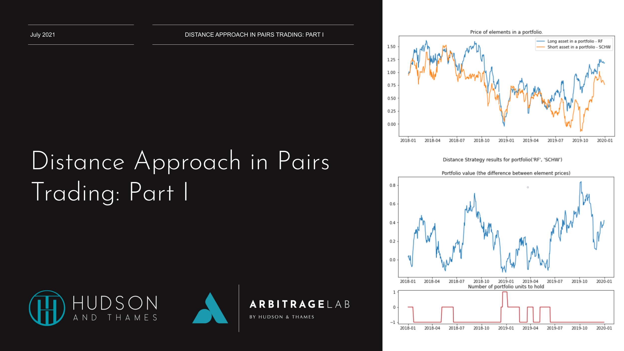 Distance Approach Paris Trading Part I