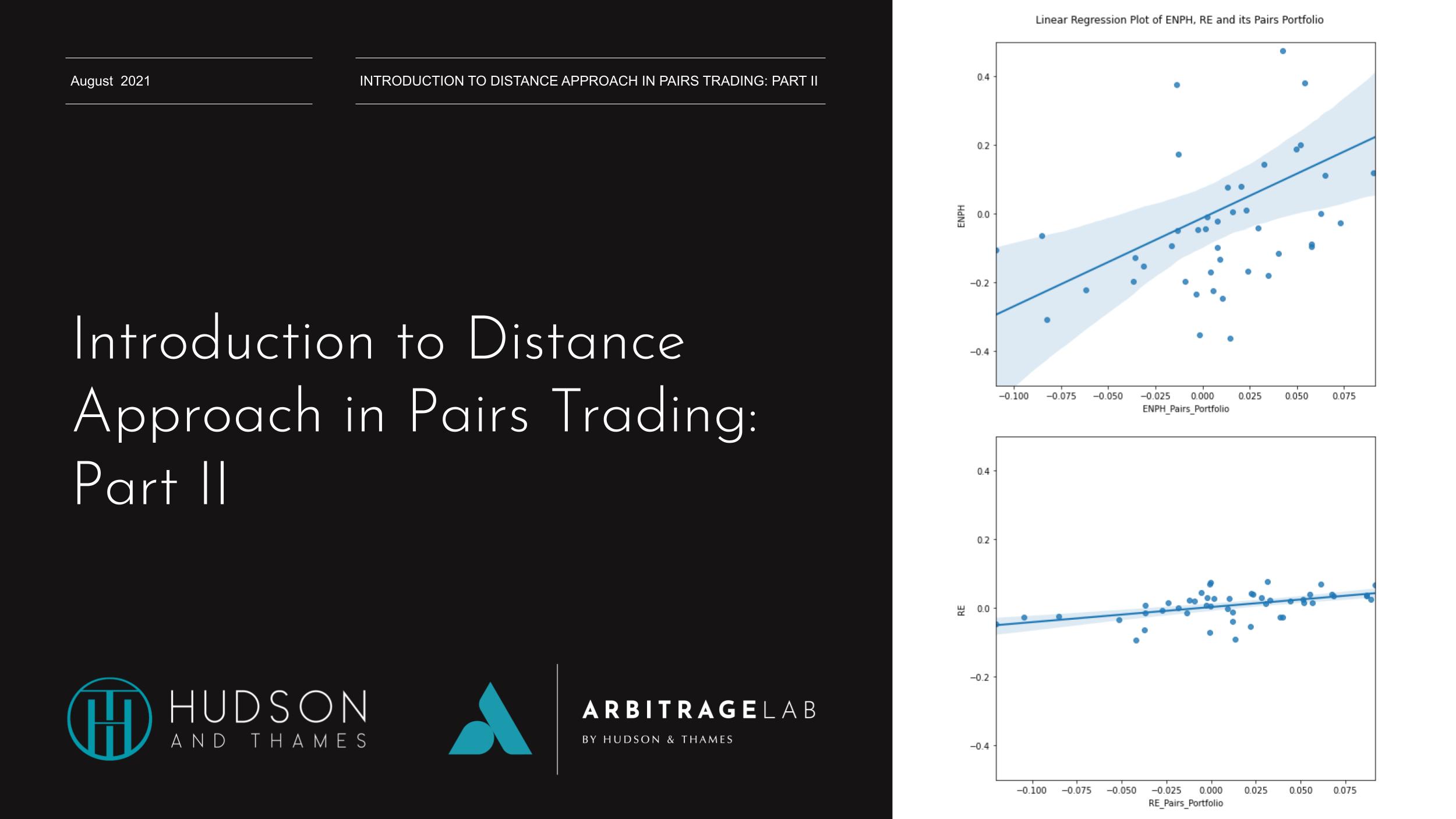 Distance Approach in Pairs Trading Part II Cover