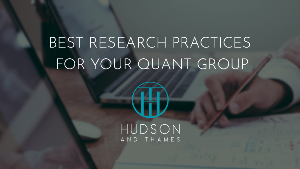 Best research practices for your quant research group